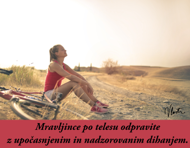 mravljinci po telesu dihanje