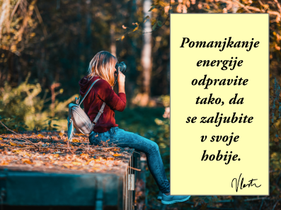 pomanjkanje energije hobiji