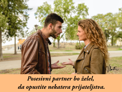 ljubosumni in posesivni partner prijateljstvo